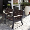 Кресло уличное Concretika Lounge-Lite (78 х 79 х H78), алюминий/павловния Кресло уличное Concretika Lounge-Lite (78 х 79 х H78), алюминий/павловния