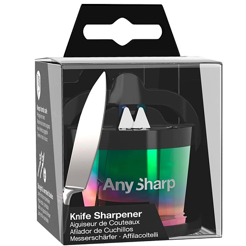 Точилка для ножей AnySharp PRO корпус металл, цвет глянцевый радужный Точилка для ножей AnySharp PRO корпус металл, цвет глянцевый радужный