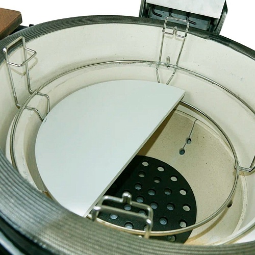 Керамический гриль Fornetto Kamado Large (⌀ 46см), черный Керамический гриль Fornetto Kamado Large (⌀ 46см), черный