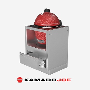 Тумба-основание ONTARIO для керамич. гриля KJ Classic II с выдвижным ящиком (66 см.) (нерж. сталь) Тумба-основание ONTARIO для керамич. гриля KJ Classic II с выдвижным ящиком (66 см.) (нерж. сталь)