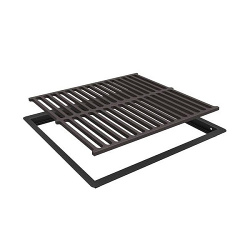 Решетка-гриль Grillver чугунная в рамке (комплект для гриль-вставок) Решетка-гриль Grillver чугунная в рамке (комплект для гриль-вставок)