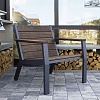 Кресло уличное Concretika Lounge-Lite (78 х 79 х H78), алюминий/павловния Кресло уличное Concretika Lounge-Lite (78 х 79 х H78), алюминий/павловния