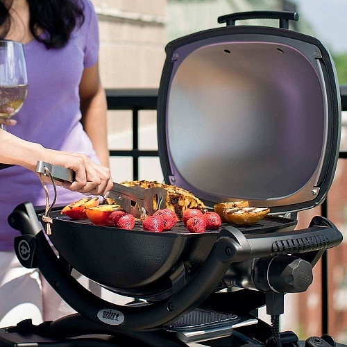Электрический гриль Weber Q1400 темно-серый Электрический гриль Weber Q1400 темно-серый