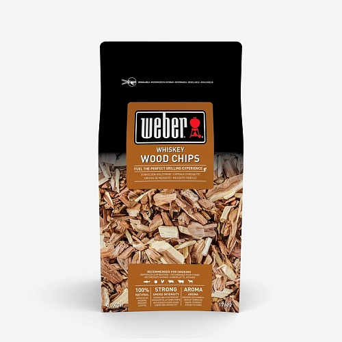 Щепа Weber для копчения, Дуб Виски 700 г. Щепа Weber для копчения, Дуб Виски 700 г.
