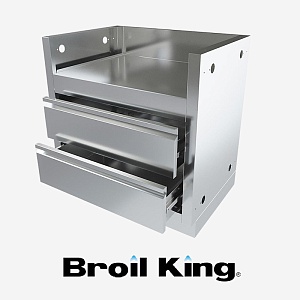 Тумба-основание ONTARIO для гриля Broil King Regal 520 BI с 2-мя выдвижными ящиками (нерж. сталь) Тумба-основание ONTARIO для гриля Broil King Regal 520 BI с 2-мя выдвижными ящиками (нерж. сталь)