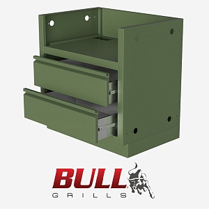 Тумба-основание ONTARIO для гриля BULL Bison с 2-мя выдвижными ящиками (RAL) Тумба-основание ONTARIO для гриля BULL Bison с 2-мя выдвижными ящиками (RAL)