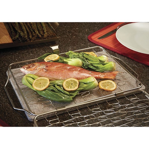 Складная сетка Napoleon для обжарки рыбы и овощей Складная сетка Napoleon для обжарки рыбы и овощей