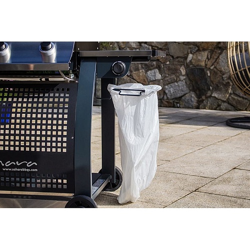 Газовый гриль Sahara S375 стальной+дымчатый (с конфоркой) Газовый гриль Sahara S375 стальной+дымчатый (с конфоркой)