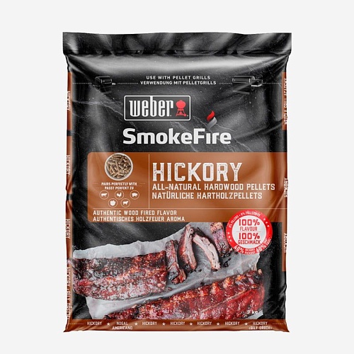 Пеллеты Weber древесные, Гикори, 9 кг Пеллеты Weber древесные, Гикори, 9 кг