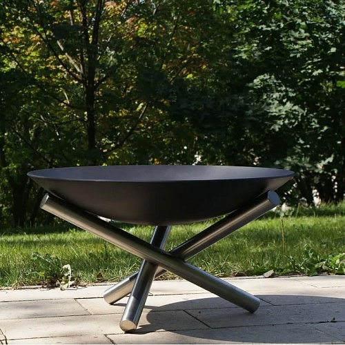 Очаг садовый стальной UFire PL-02 на основании (80 см.) Очаг садовый стальной UFire PL-02 на основании (80 см.)