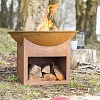 Чаша для костра с дровницей La Hacienda Fasa (чугун и сталь) Чаша для костра с дровницей La Hacienda Fasa (чугун и сталь)
