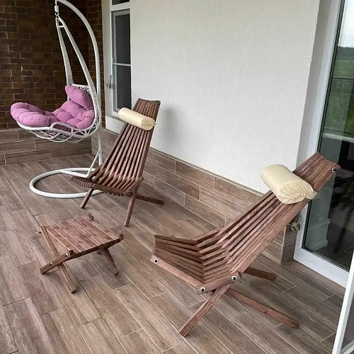 Комплект Concretika Relax (2 кресла с подголовниками + столик) Комплект Concretika Relax (2 кресла с подголовниками + столик)