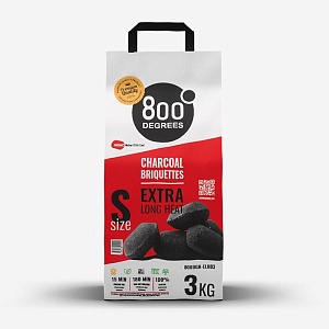 Угольные брикеты 800 Degrees Extra Long Heat, 3 кг. Угольные брикеты 800 Degrees Extra Long Heat, 3 кг.