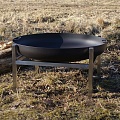 Чаша для костра стальная FireWood FW-04 на подставке (80 см.) Чаша для костра стальная FireWood FW-04 на подставке (80 см.)