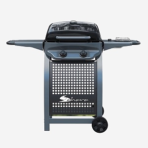 Газовый гриль Sahara X150 черный+серый (с конфоркой) Газовый гриль Sahara X150 черный+серый (с конфоркой)