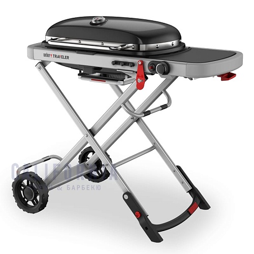 Газовый портативный гриль Weber Traveler черный Газовый портативный гриль Weber Traveler черный
