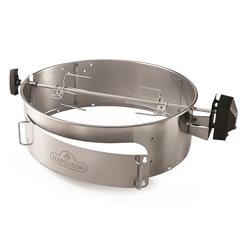Вертел Napoleon с 2-мя зажимами и электромотором для грилей 57 см. Вертел Napoleon с 2-мя зажимами и электромотором для грилей 57 см.