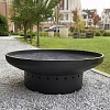 Чаша для костра чугунная Concretika PREMIUM D80 (на круглом металлическом основании) Чаша для костра чугунная Concretika PREMIUM D80 (на круглом металлическом основании)