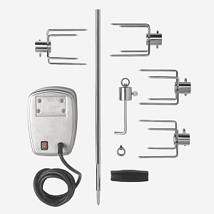 Вертел Napoleon с 2-мя зажимами и электромотором для модели BIG 44 Вертел Napoleon с 2-мя зажимами и электромотором для модели BIG 44