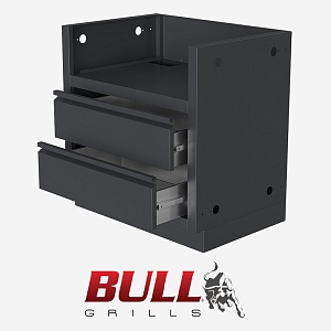 Тумба-основание ONTARIO для гриля BULL Brahma с 2-мя выдвижными ящиками (RAL) Тумба-основание ONTARIO для гриля BULL Brahma с 2-мя выдвижными ящиками (RAL)