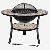 Чаша для костра La Hacienda Mykonos (сталь и керамика; со столом, крышкой и решеткой-гриль) Чаша для костра La Hacienda Mykonos (сталь и керамика; со столом, крышкой и решеткой-гриль)