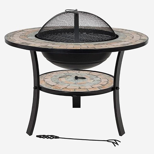 Чаша для костра La Hacienda Mykonos (сталь и керамика; со столом, крышкой и решеткой-гриль) Чаша для костра La Hacienda Mykonos (сталь и керамика; со столом, крышкой и решеткой-гриль)