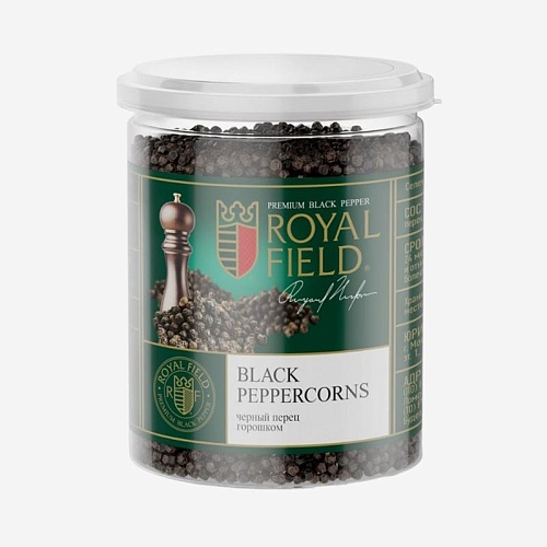 Перец ROYAL FIELD черный молотый (банка 400 гр.) Перец ROYAL FIELD черный молотый (банка 400 гр.)
