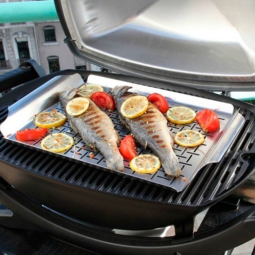 Электрический гриль Weber Q1400 темно-серый Электрический гриль Weber Q1400 темно-серый