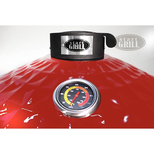 Керамический гриль Start Grill-24 PRO (61 см.), красный Керамический гриль Start Grill-24 PRO (61 см.), красный